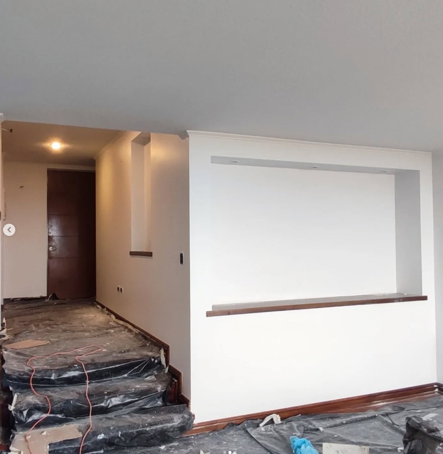 comedor preparado para aplicar pintura mataro